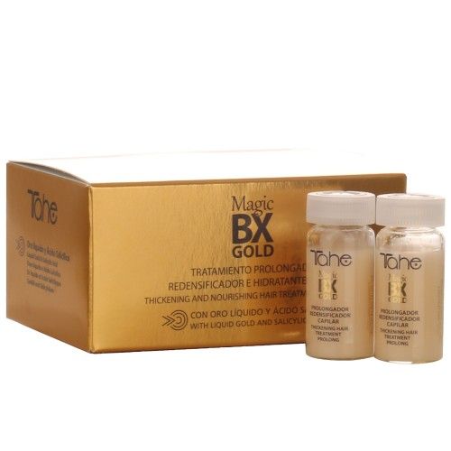 Tahe Magic Bx Gold Tratamiento de mantención para cabellos finos y secos 5 x 10 ml