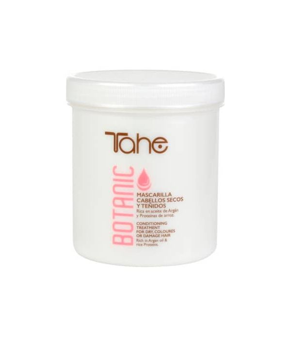 Tahe Botanic Mascarilla para Cabellos Teñidos y secos de 700 ml.