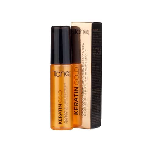 Tahe Botanic Keratin Gold serum para todo tipo de cabellos de 30 ml.