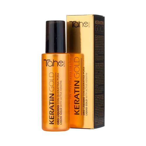 Tahe Botanic Keratin Gold serum para todo tipo de cabellos de 125 ml.