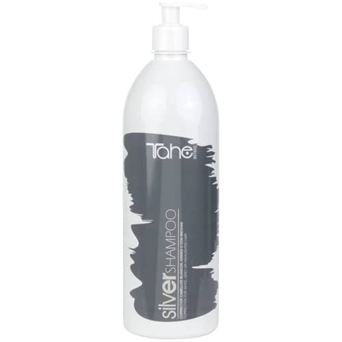Tahe Silver Shampoo para cabellos blancos y rubios de 1.000 ml.