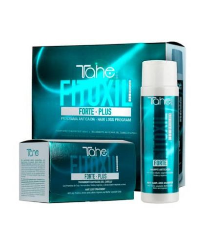 Tahe Tricology Fitoxil Forte plus Pack para la caida del cabello (Champú 300 ml + Tratamiento 6 x 10 ml).