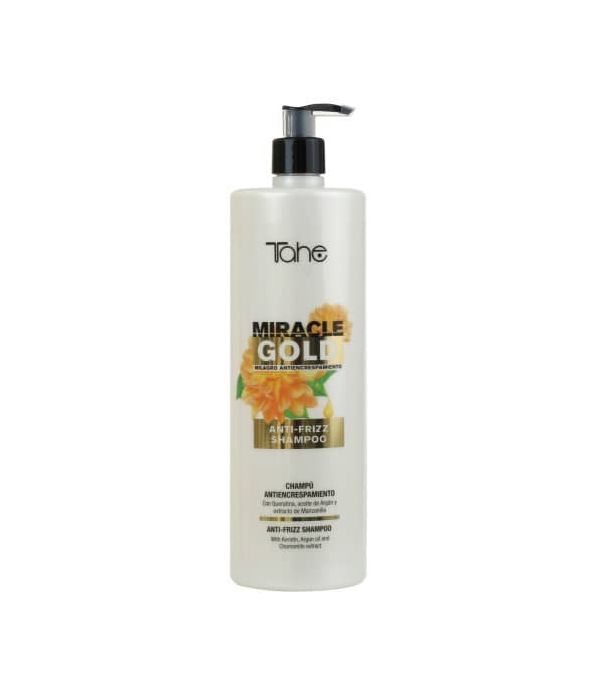 Tahe Miracle Gold Champú Anti-Frizz de 1.000 ml.