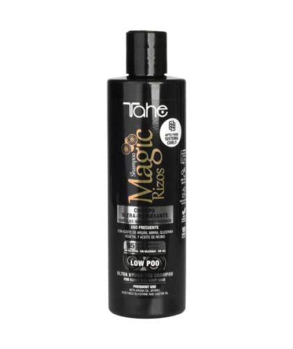 Tahe Magic Rizos Shampoo Ultra Hidratante Low Poo para cabellos rizados de 300 ml