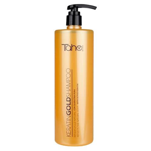 Tahe Botanic Shampoo Gold para cabellos teñidos y mixtos de 1000 ml.