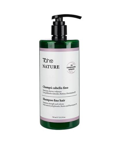 Tahe Nature Champú Sin Sulfatos para cabellos finos de 750 ml.