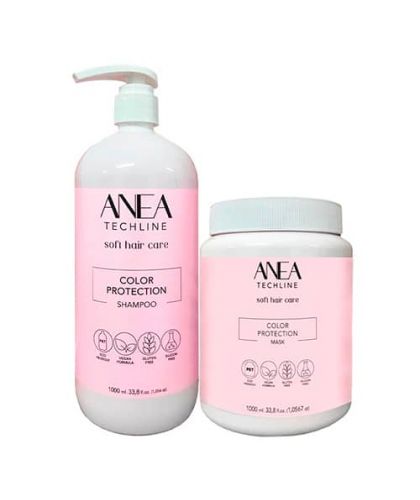 Techline Champú y Mascarilla Color Protection para cabellos teñidos y dañados de 1.000 ml