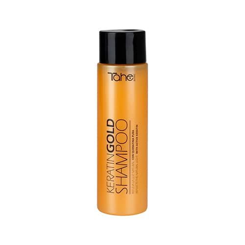 Tahe Botanic Shampoo Keratin Gold para cabellos teñidos de 300 ml