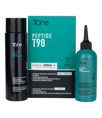 Pack profesional anticaída: Concentrado 200 ml + Champú Peptide T98