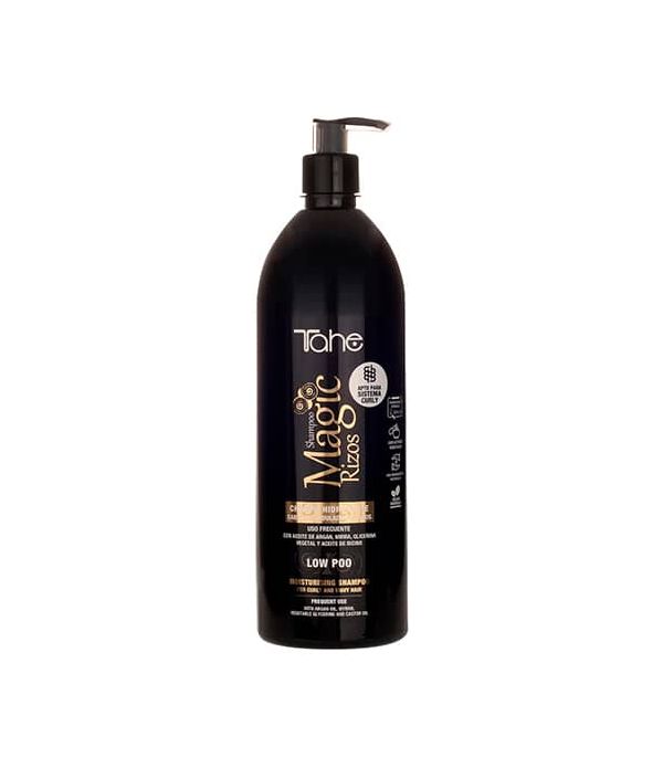 Tahe Magic Rizos Shampoo Hidratante Low Poo para cabellos rizados de 1.000 ml