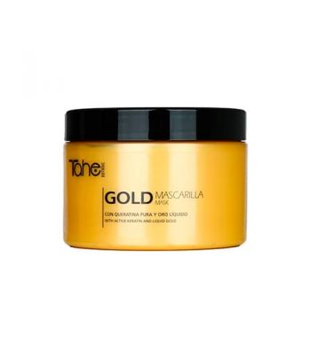 Tahe Botanic Mascarilla Gold para para cabellos teñidos y mixtos de 300 ml.