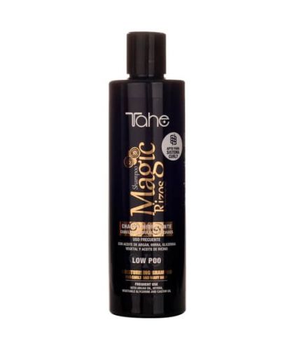 Tahe Magic Rizos Shampoo Hidratante Low Poo para cabellos rizados de 300 ml