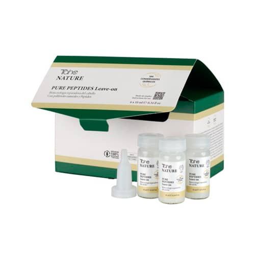 Tratamiento Antirrotura Pure Peptides Leave-on para cabello dañados, 6 ampollas de 10 ml