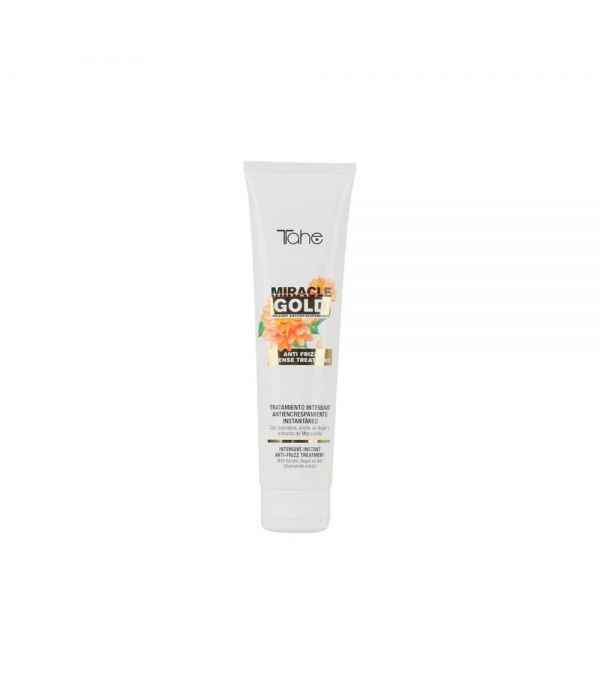 Tahe Miracle Gold tratamiento concentrado anti-frizz para cabellos rebeldes de 100 ml.